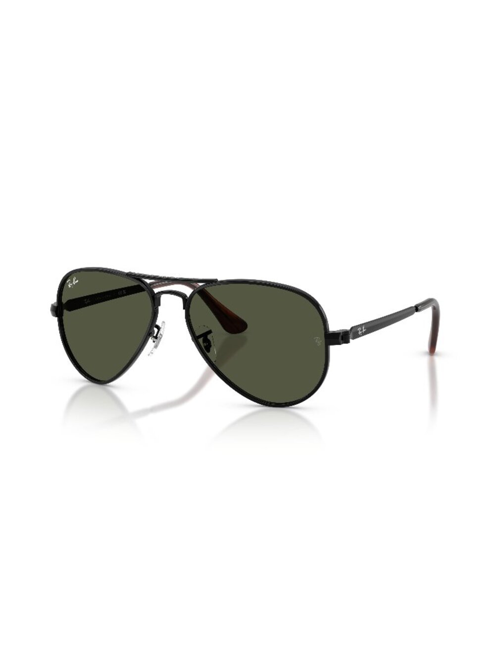 New Ray-Ban Unisex Sunglasses Black Green Lens Metal Frame Ray Ban RB3925 MAX 31